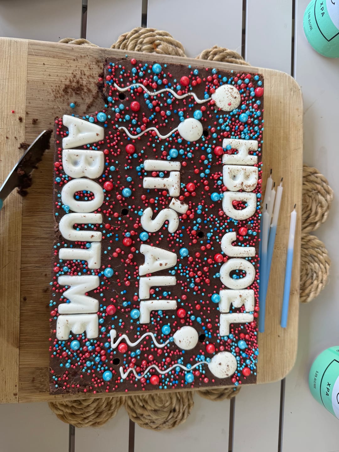 Customer photo review of Birthday Brownie · Large