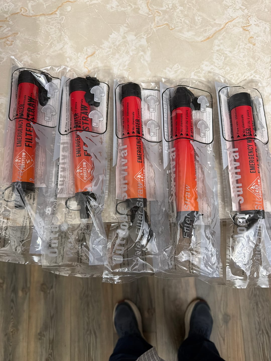 Customer photo review of FNL PureFlow Emergency Water Filter Straw