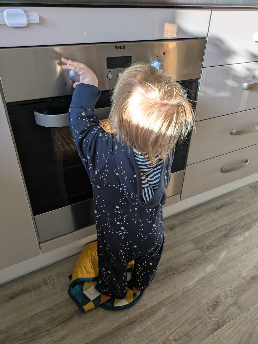 Customer photo review of Starry Night Reversible Snug As A Bug Suit