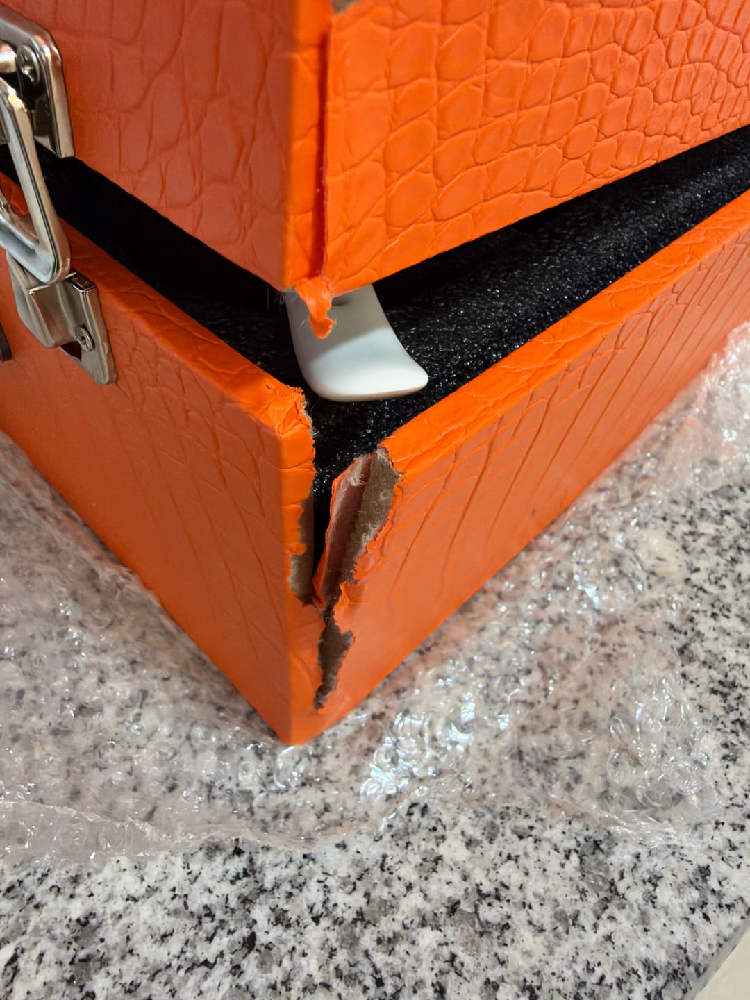 Customer photo review of CUSTOM HERMES DINING TABLEWARE SET