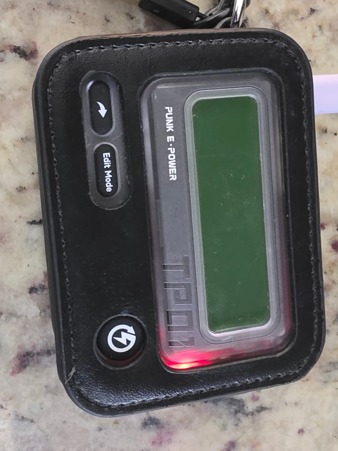 Customer photo review of Leather Case for Beeper Power Bank