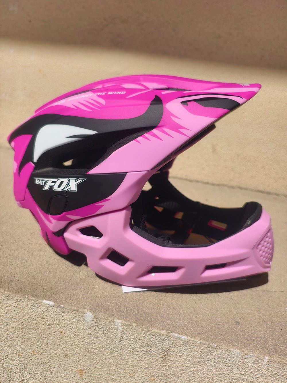Customer photo review of BATFOX 2-in-1 Kids Teens Full-Face Helmet