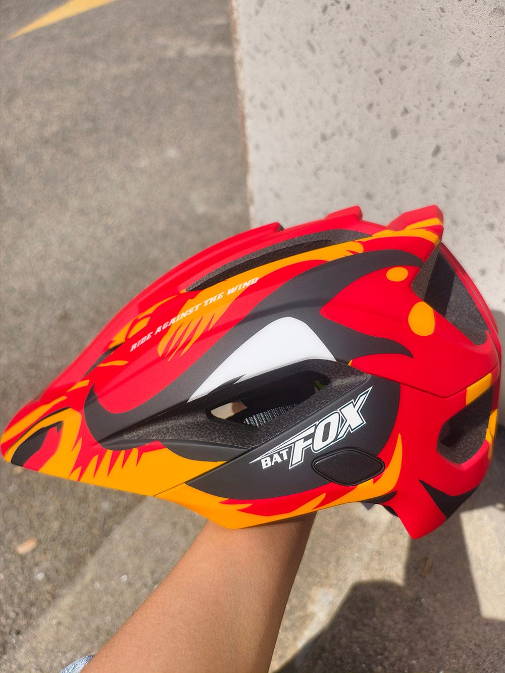 Customer photo review of BATFOX 2-in-1 Kids Teens Full-Face Helmet