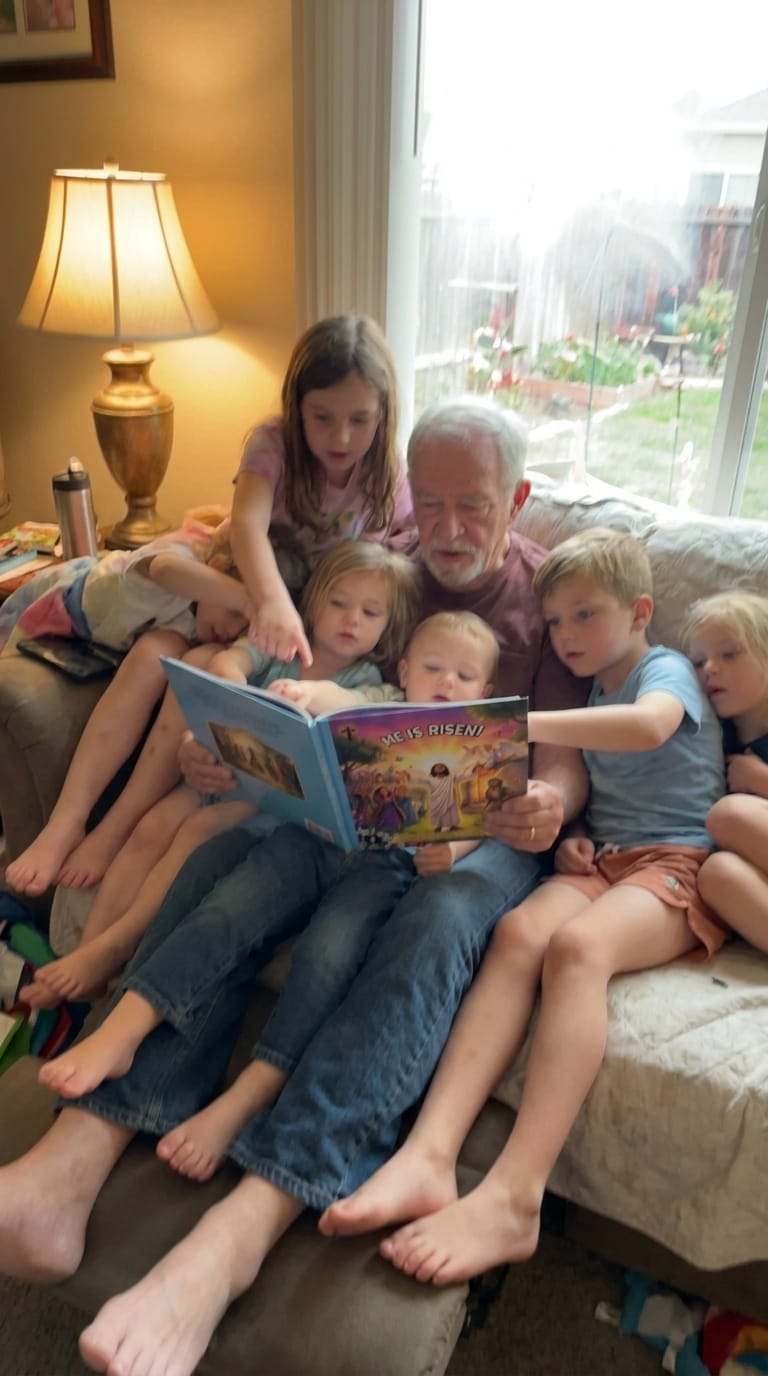 Customer photo review of Little Light Bible Story Books - Complete 4 Book Set (Free Coloring Pages + Bible Stickers)