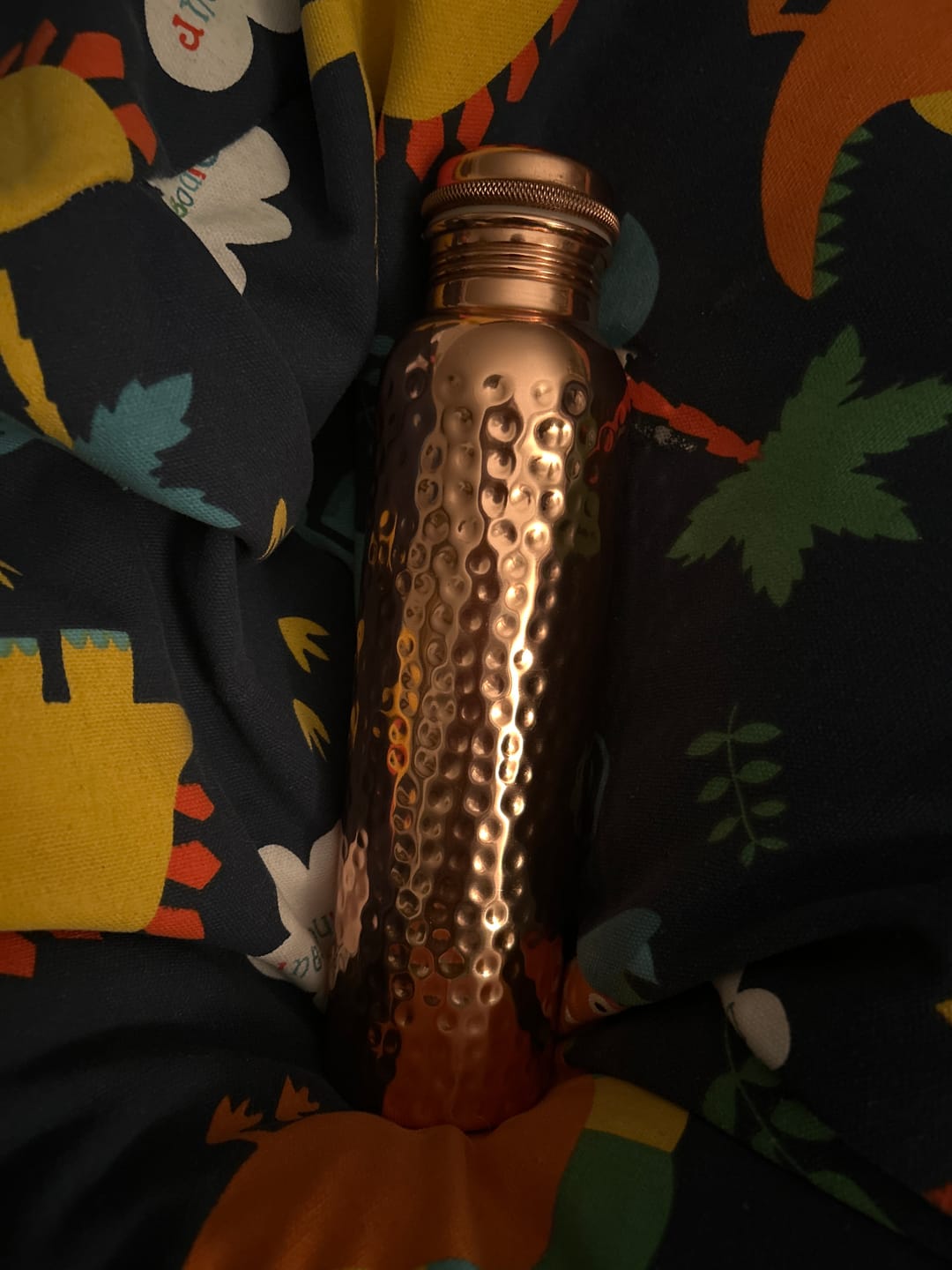 Customer photo review of Certified Ayurveda® Pure Copper Water Bottles - V2 Hand-Hammered Edition