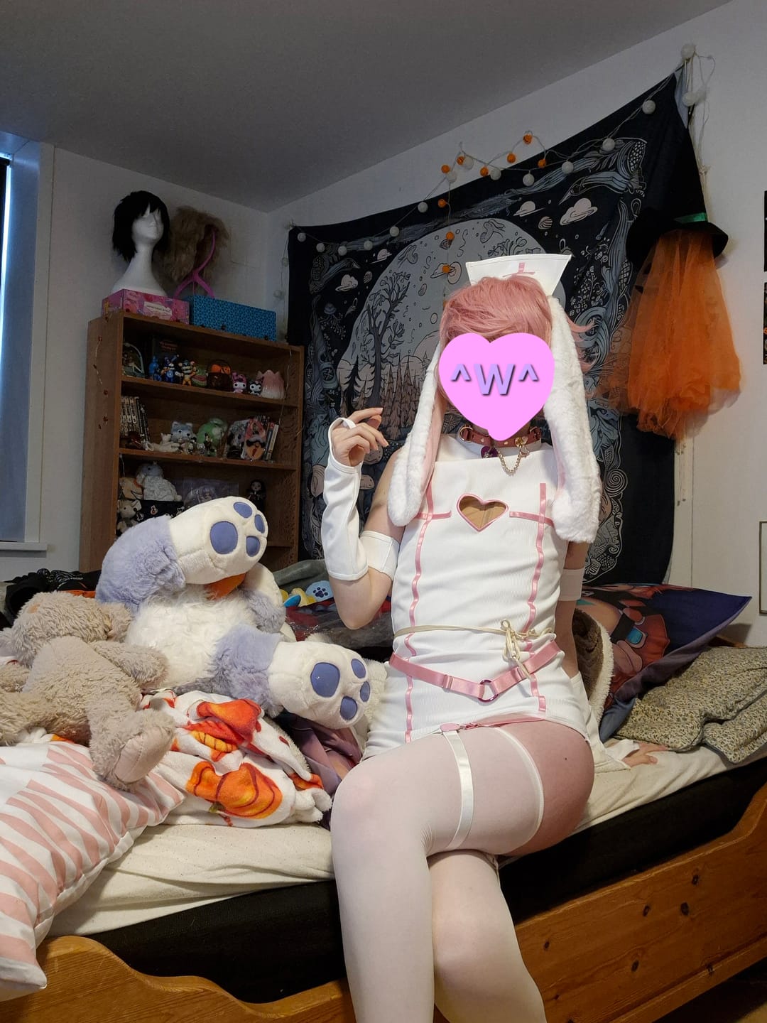 Customer photo review of Velombrance Sweetheart Bunny Nurse Dress AS49  (8-Piece Set)