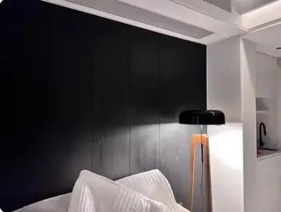 Customer photo review of Wood Floor Lamp, Tripod Stand with Flat Disc Shade, 155 cm