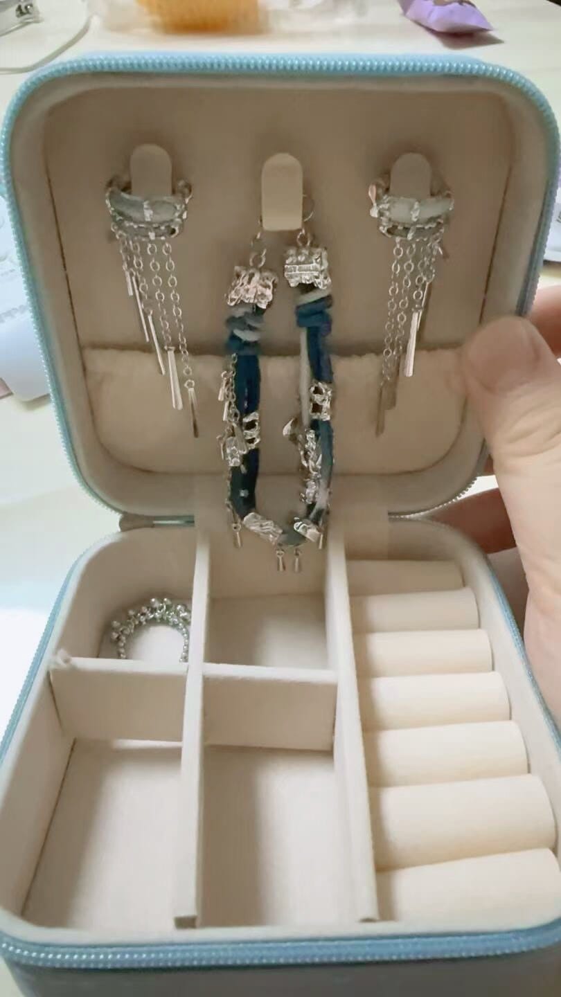 Customer photo review of "MIAO" Platinum Plated Ethnic Braided Tassel Bracelet, Statement Woven Handchain
