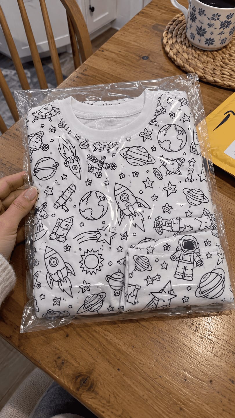 Customer photo review of ColorJoy™ Color-In Pajama Set