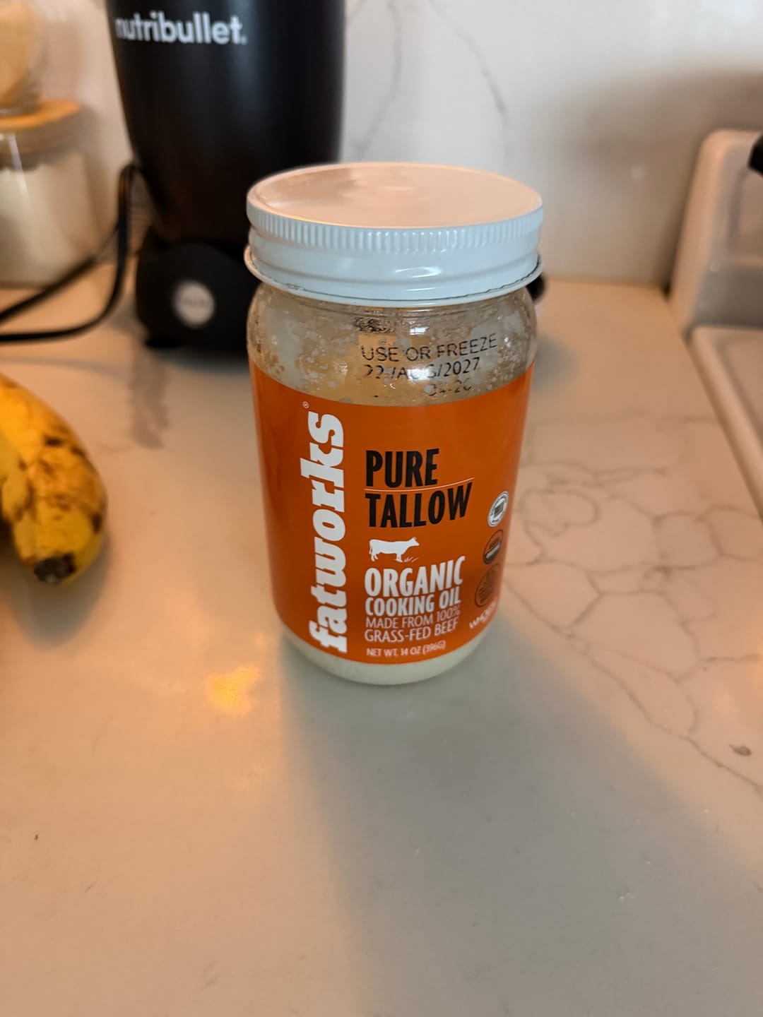 Customer photo review of Organic Grass Fed Beef Tallow (14 oz)