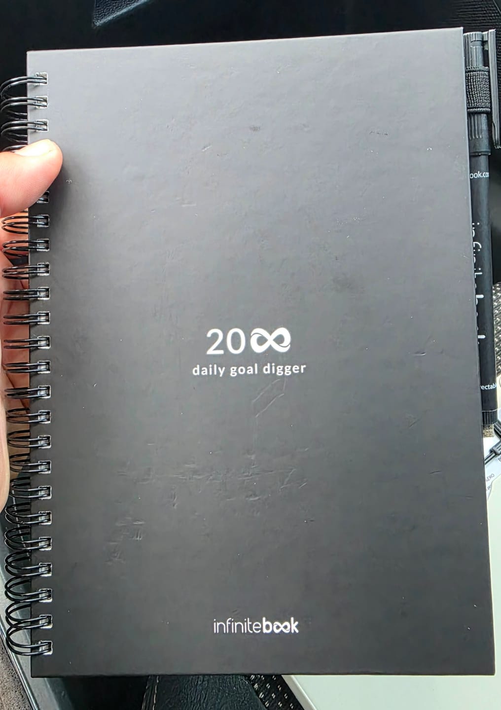 Customer photo review of Infinitebook Planner A5 Black