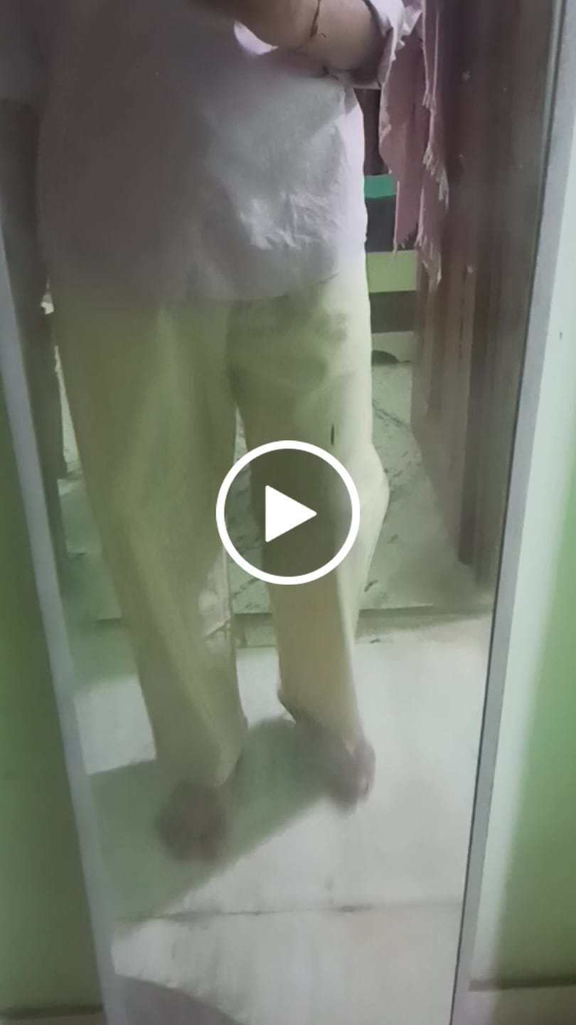Customer video review of Men Beige Cotton Pant