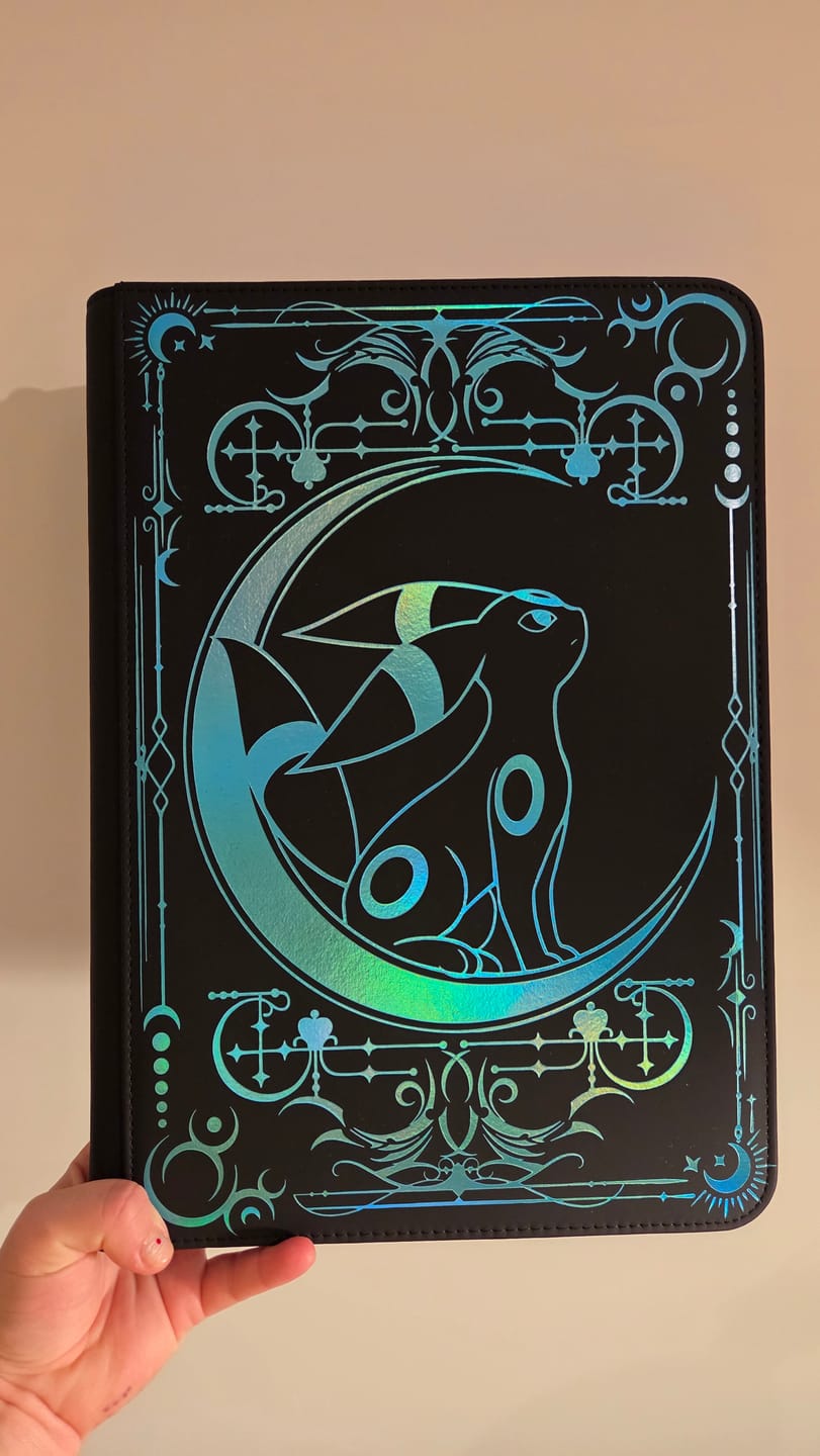 Customer photo review of Lunar Shadow Shiny 9-Pocket Trading Card Binder