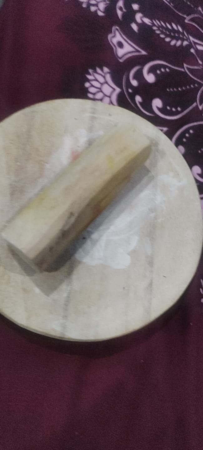 Customer photo review of Chandan Stick and Stone | Pure Sandalwood Stick, 6 inch Rubbing Stone
