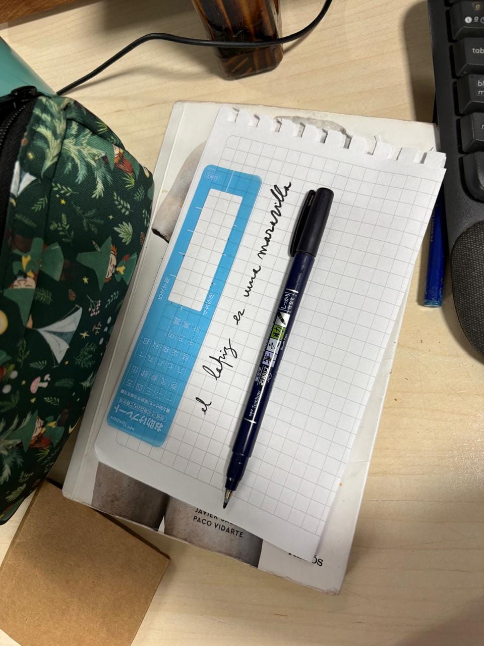 Customer photo review of Tombow Fudenosuke - Lápiz de Caligrafía Punta Dura, Negro