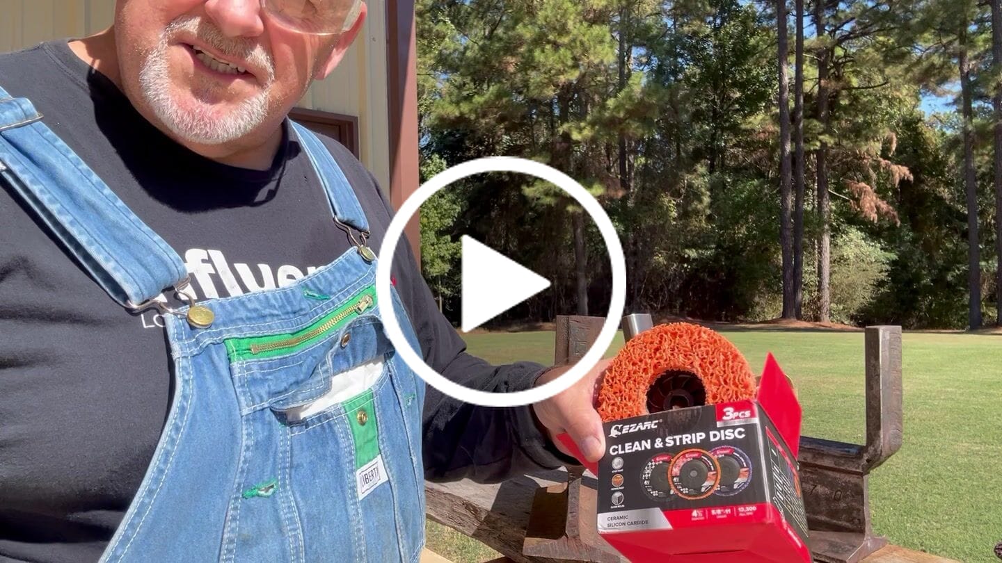 Customer video review of Stripping Discs 4-1/2" Paint & Rust Removal Wheels for Angle Grinder, Clean and Remove Coatings, Scaling, Welds and Oxidation