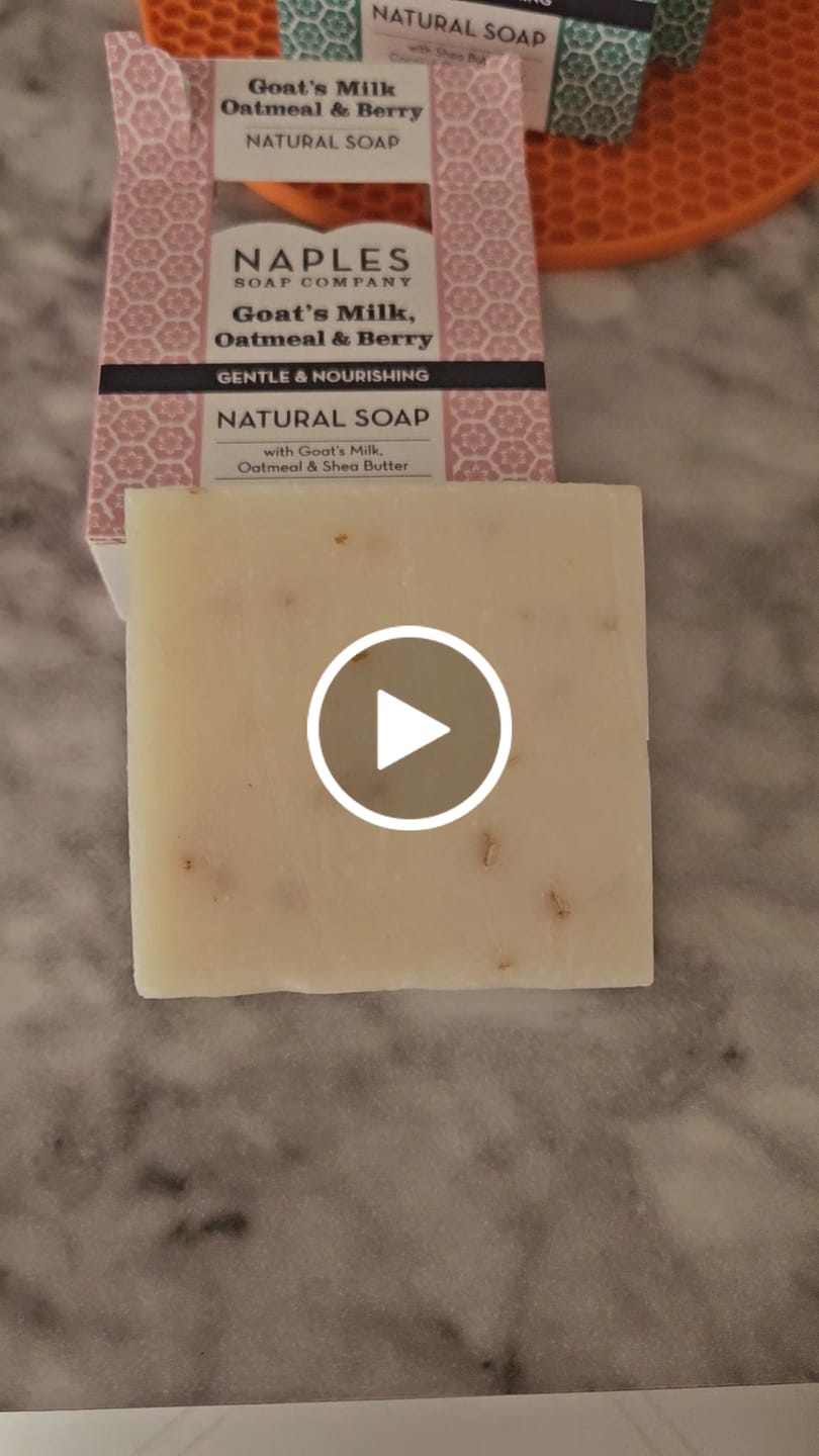 Customer video review of Oatmeal Vanilla Berry Goat's Milk Natural Soap