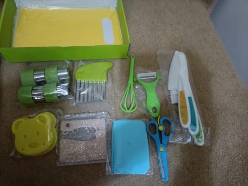 Customer photo review of Montessori Kitchen™- Learn to Cook Set
