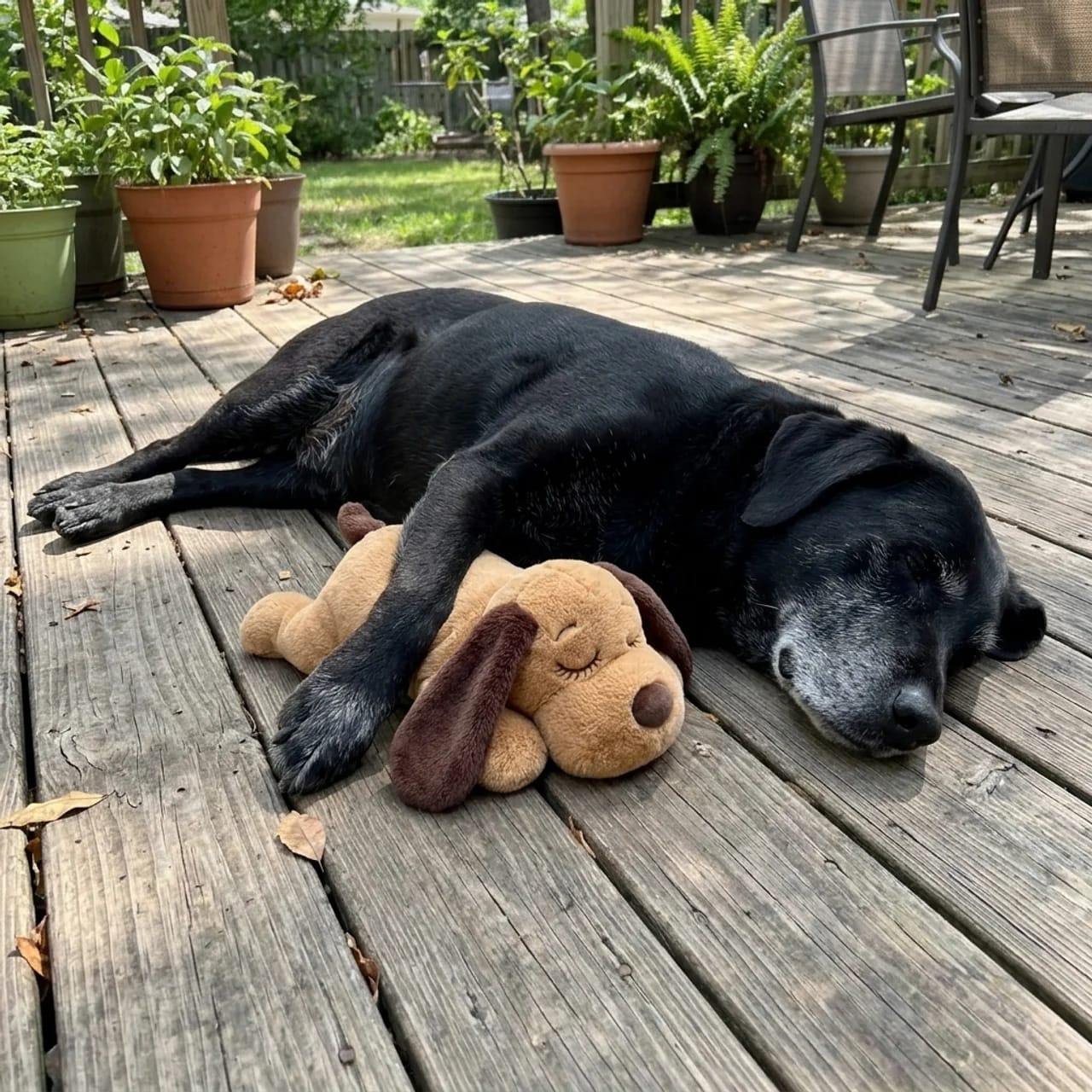 Customer photo review of Kuscheltier mit Herzschlag für Hunde