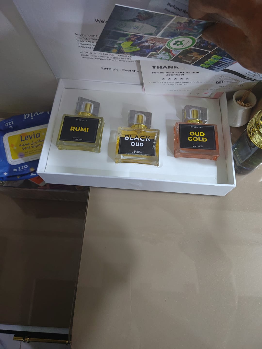 Customer photo review of The Royal oud Collection