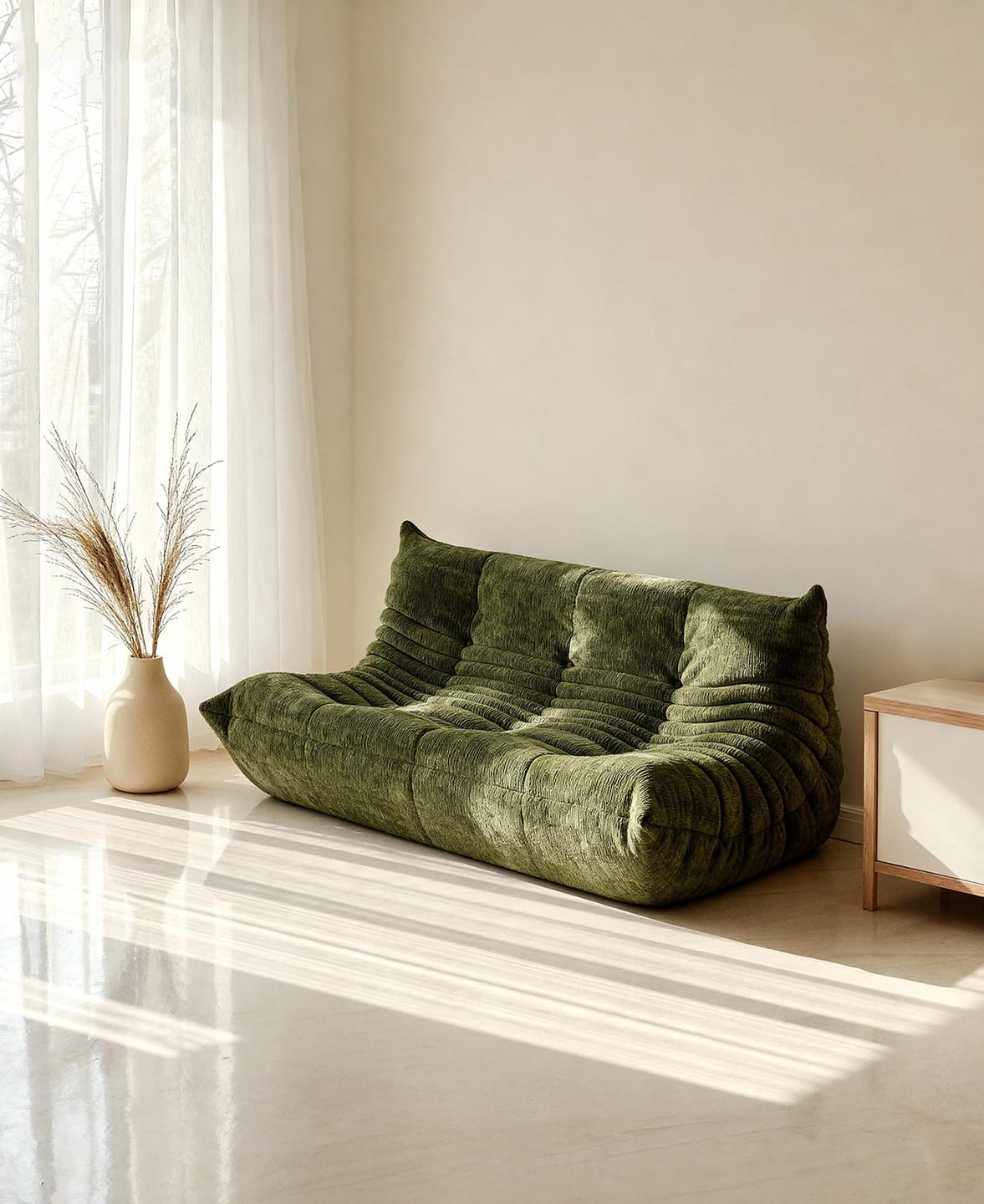 Customer photo review of Hiksnra Couch Loveseat | Vacuum Packed Sofa in a Box