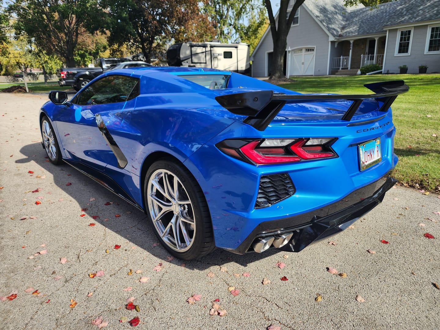 Customer photo review of 5VM Package Corvette C8 Stingray DRY CARBON FIBER Rear Spoiler