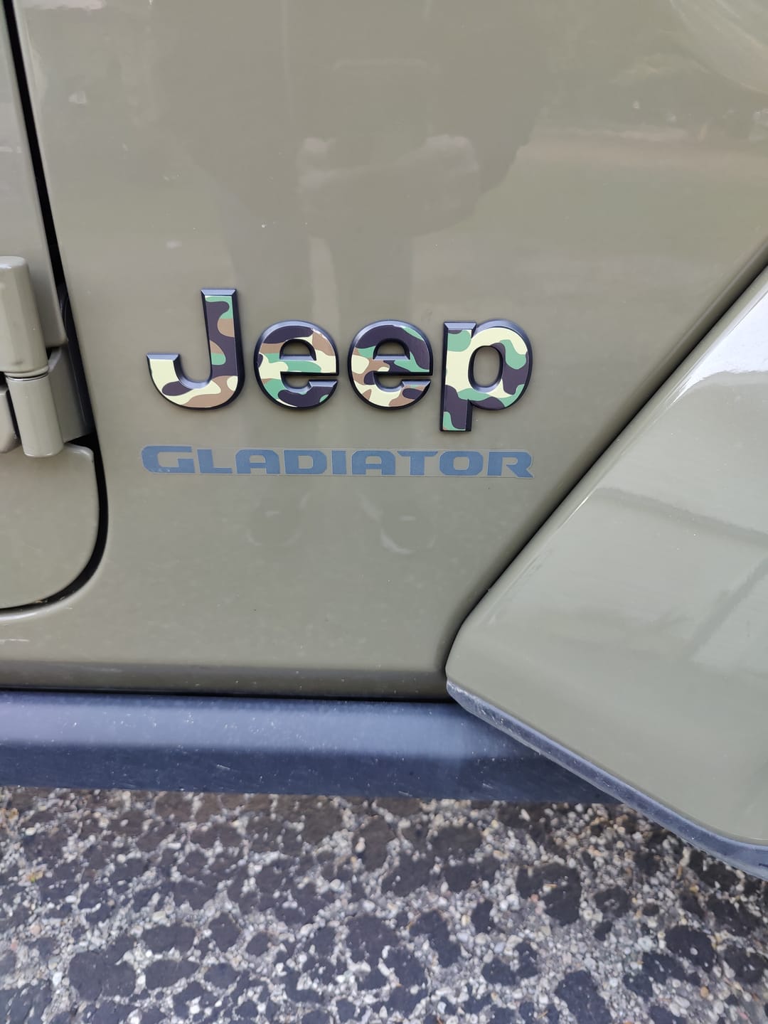 Customer photo review of JEEP Gladiator Emblem Overlay Decal Set | Fits 2020+ Jeep Gladiator