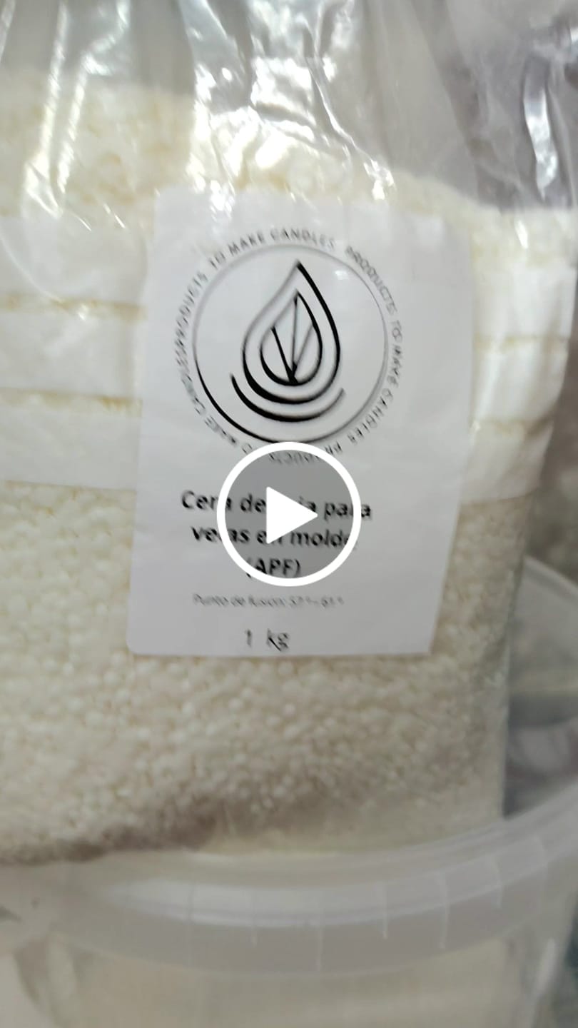 Customer video review of Cera de Soja para velas en Molde, Pilar y Wax-melts (APF)