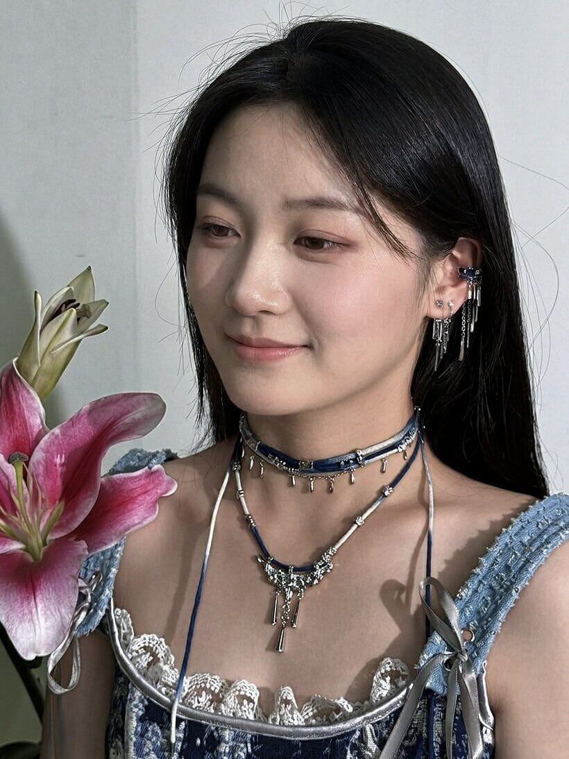 Customer photo review of "MIAO" Platinum Plated Miao Ethnic Tassel Ear Cuffs, Non-Pierced Dangle Earrings