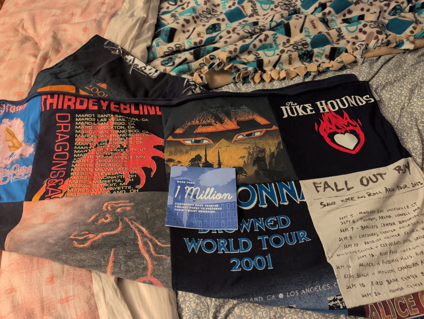 Customer photo review of Project Repat T-Shirt Quilt