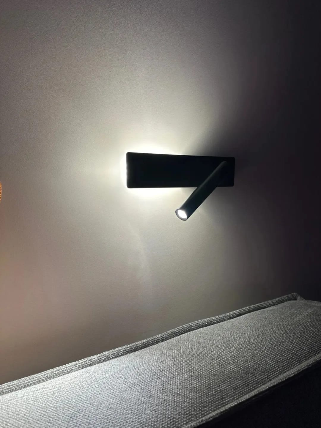 Customer photo review of Reading Wall Light for Bedside, Adjustable Arm Wall Sconce, 27 cm