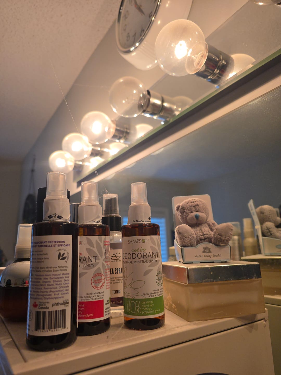 Customer photo review of Sampson Natural Deodorant Spray