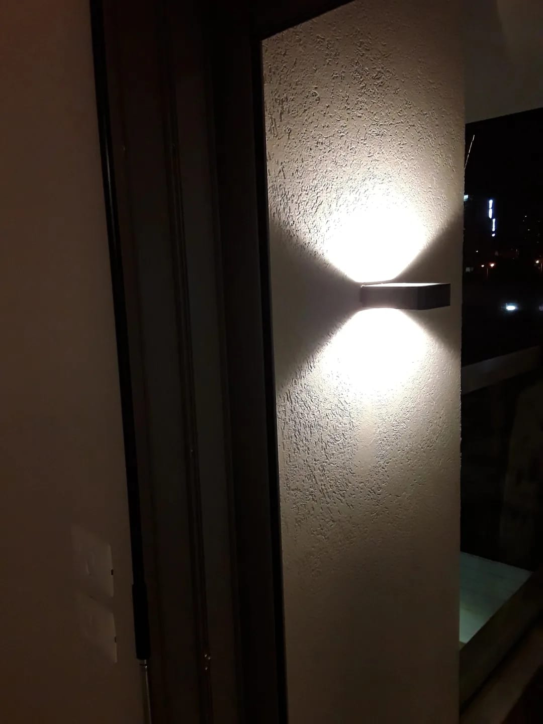 Customer photo review of Up Down Outdoor Wall Light for Porch, Aluminium Wall Sconce, IP65