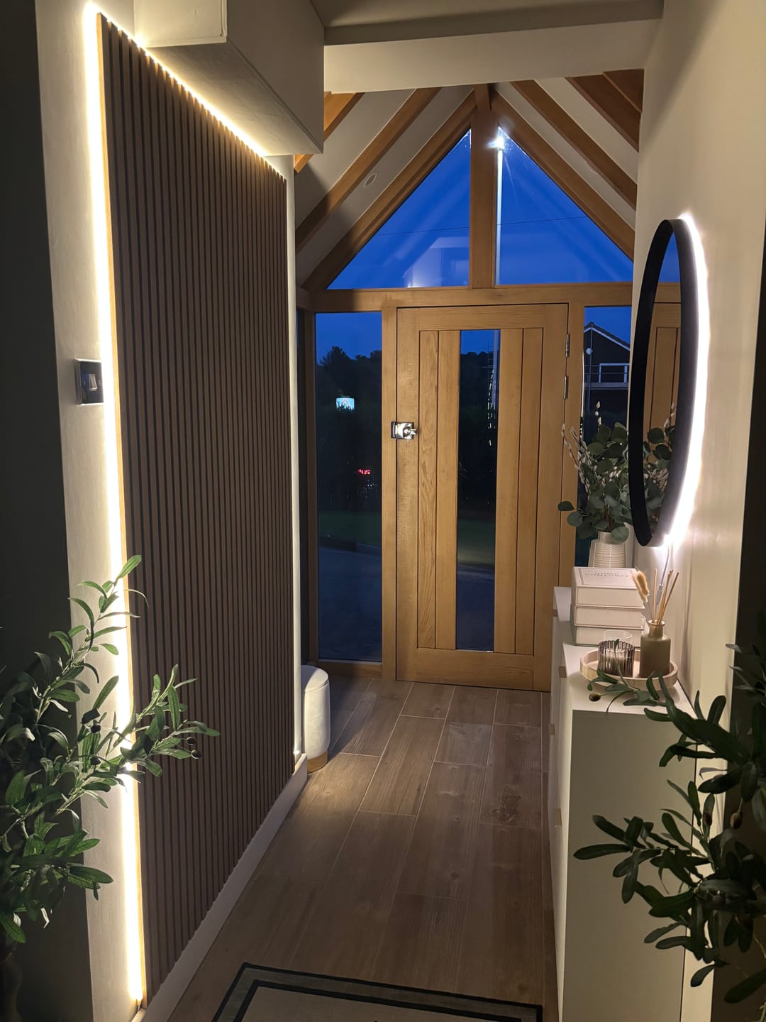 Customer photo review of Natural Oak Acoustic Wall Panel