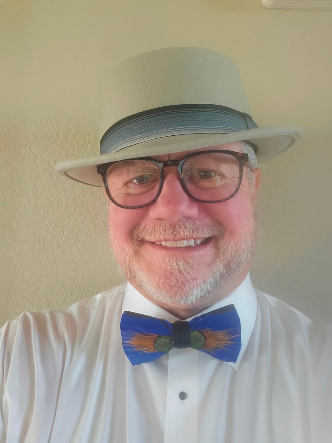 Customer photo review of The Elijah- Feather Bow Tie