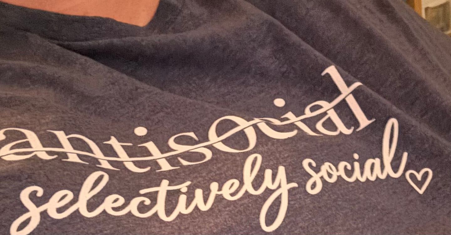 Customer photo review of Selectively Social Tee