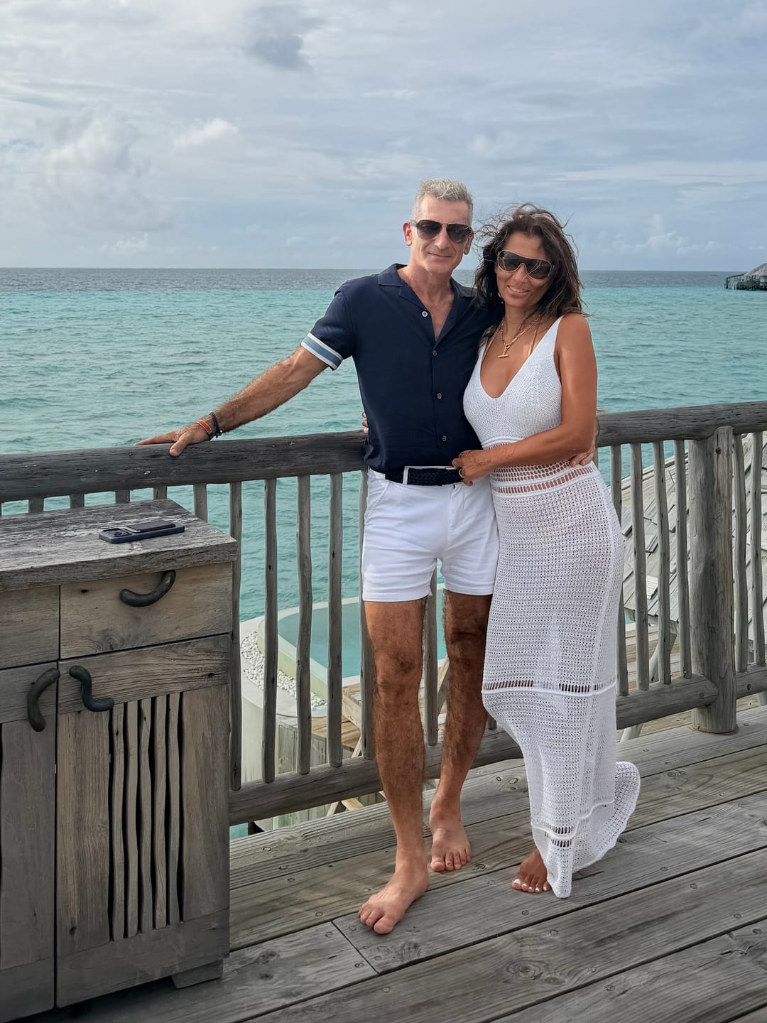 Customer photo review of Stretch Knit Short Sleeve Shirt - Navy