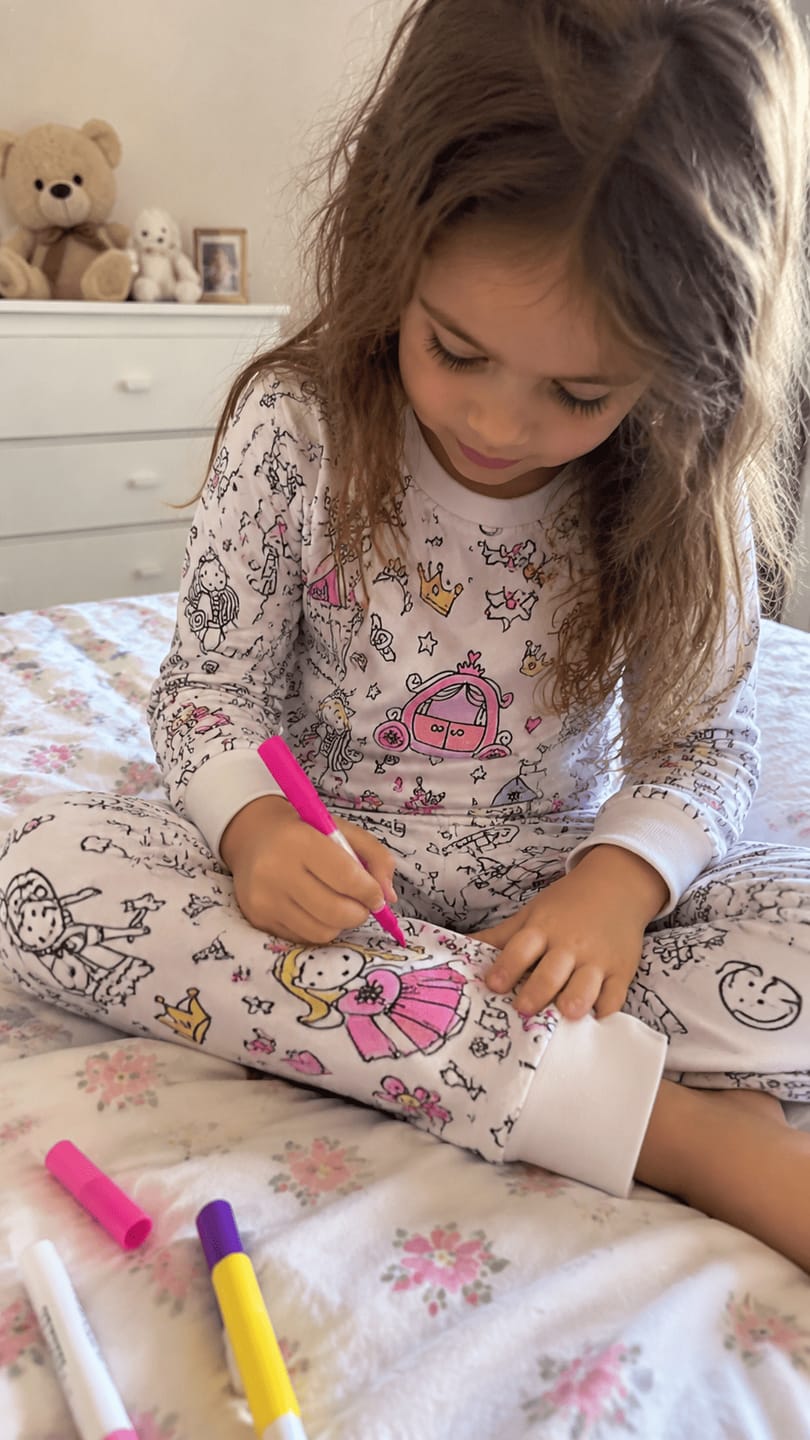Customer photo review of ColorJoy™ Color-In Pajama Set