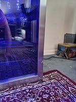 Customer photo review of Simzlife 4.5 Cu.ft Beverage Refrigerator and Cooler, 145 Can Mini fridge with Glass Door for Soda Beer Wine, Small Drink Dispenser with Digital Adjustable Thermostat for Home Office Bar