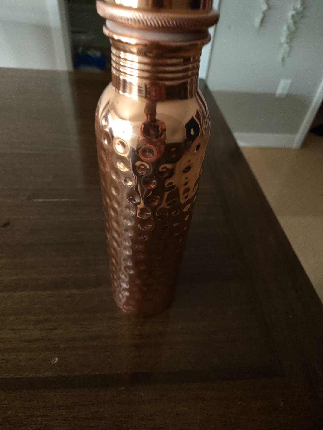 Customer photo review of Certified Ayurveda® Pure Copper Water Bottles - V2 Hand-Hammered Edition