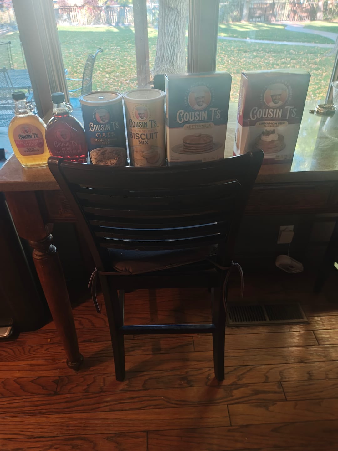 Customer photo review of Cousin T's Peach Cobbler Syrup