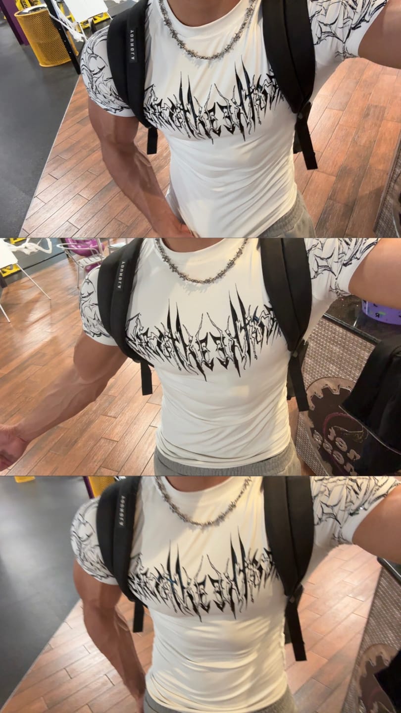 Customer photo review of Void Tech™ Venom Texture shortsleeve Compression [DIVINE WHITE]