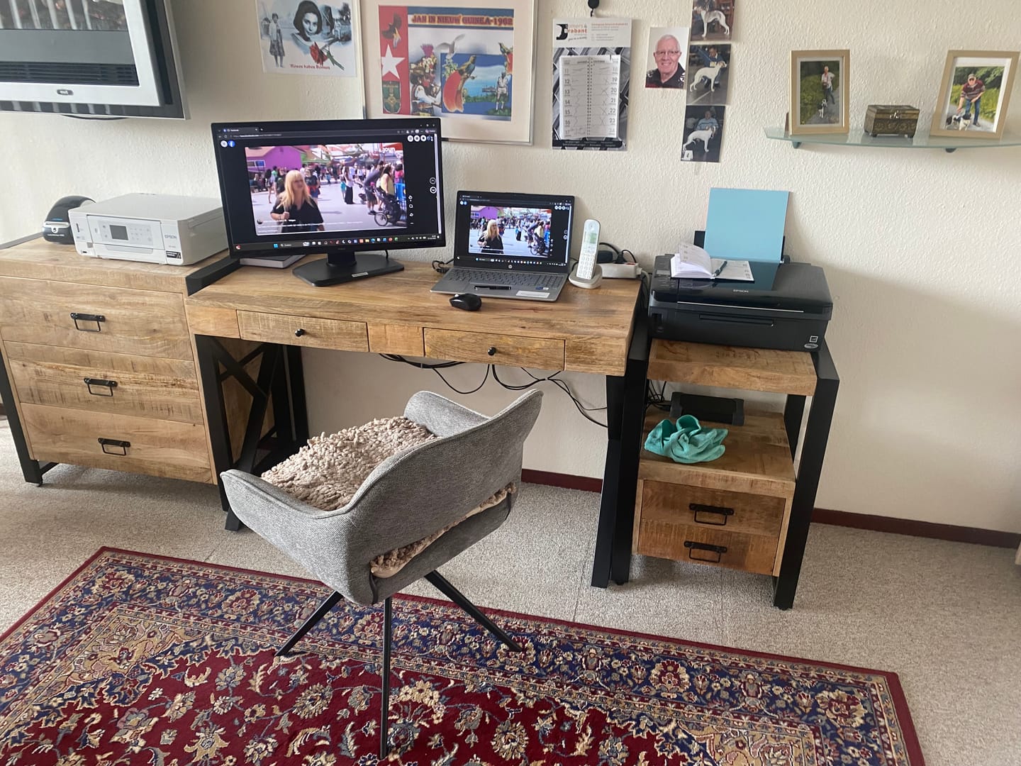 Customer photo review of Ladekast Mangohout Britt  | Mangohout en Staal | 80x40x80cm