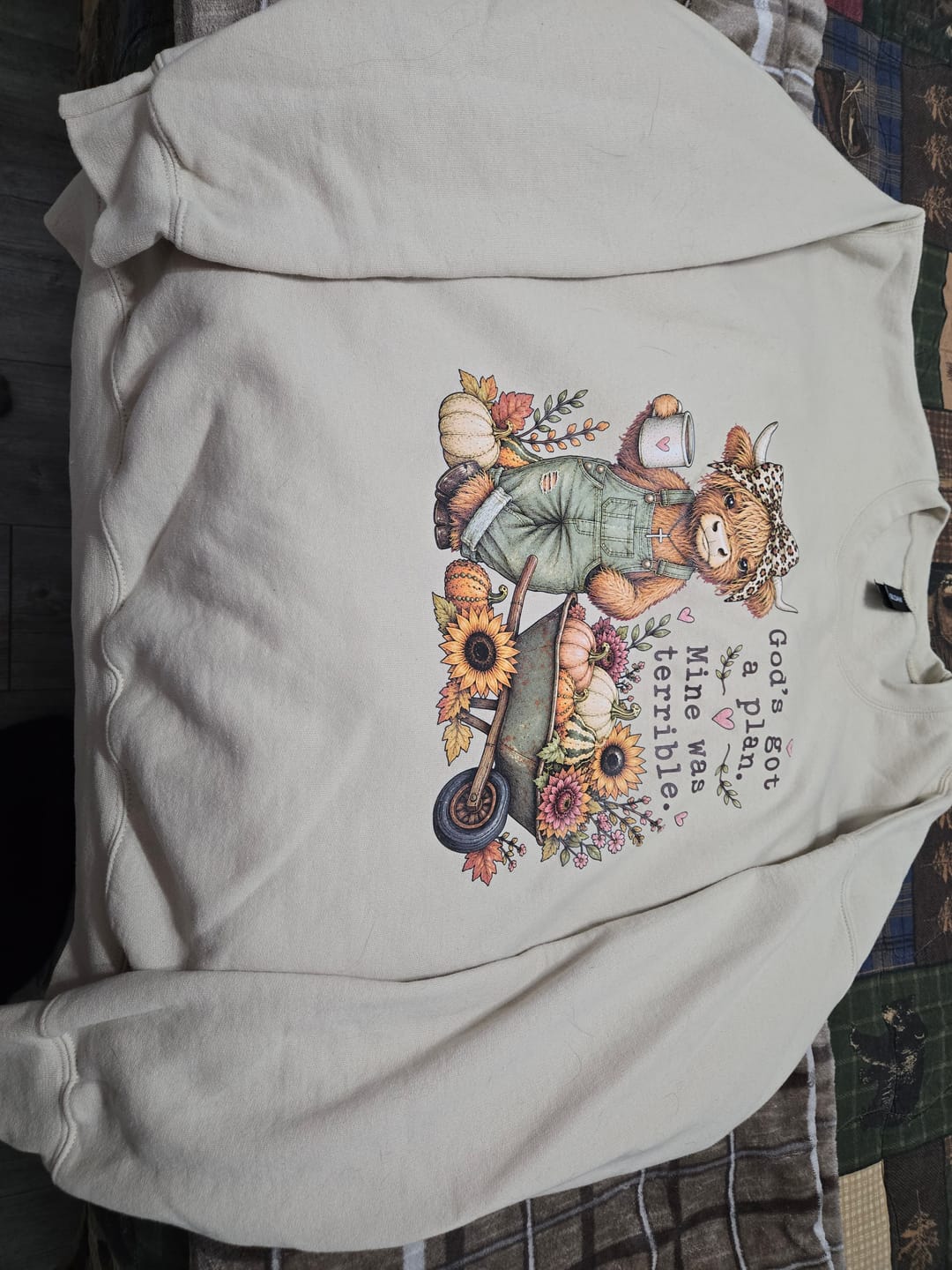Customer photo review of Mine Was Terrible Sweatshirt