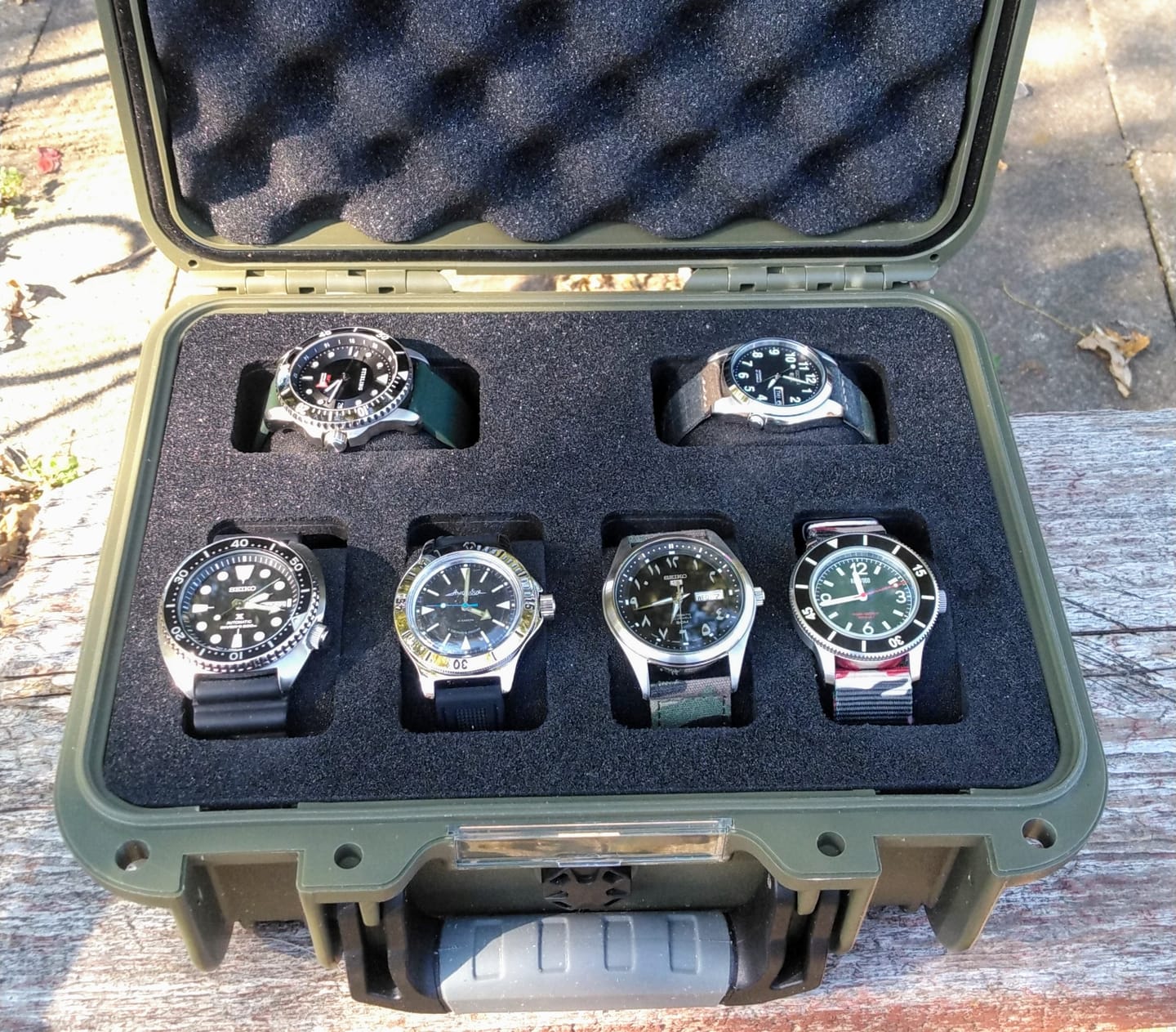 Customer photo review of 6 Watch Storage & Travel Case