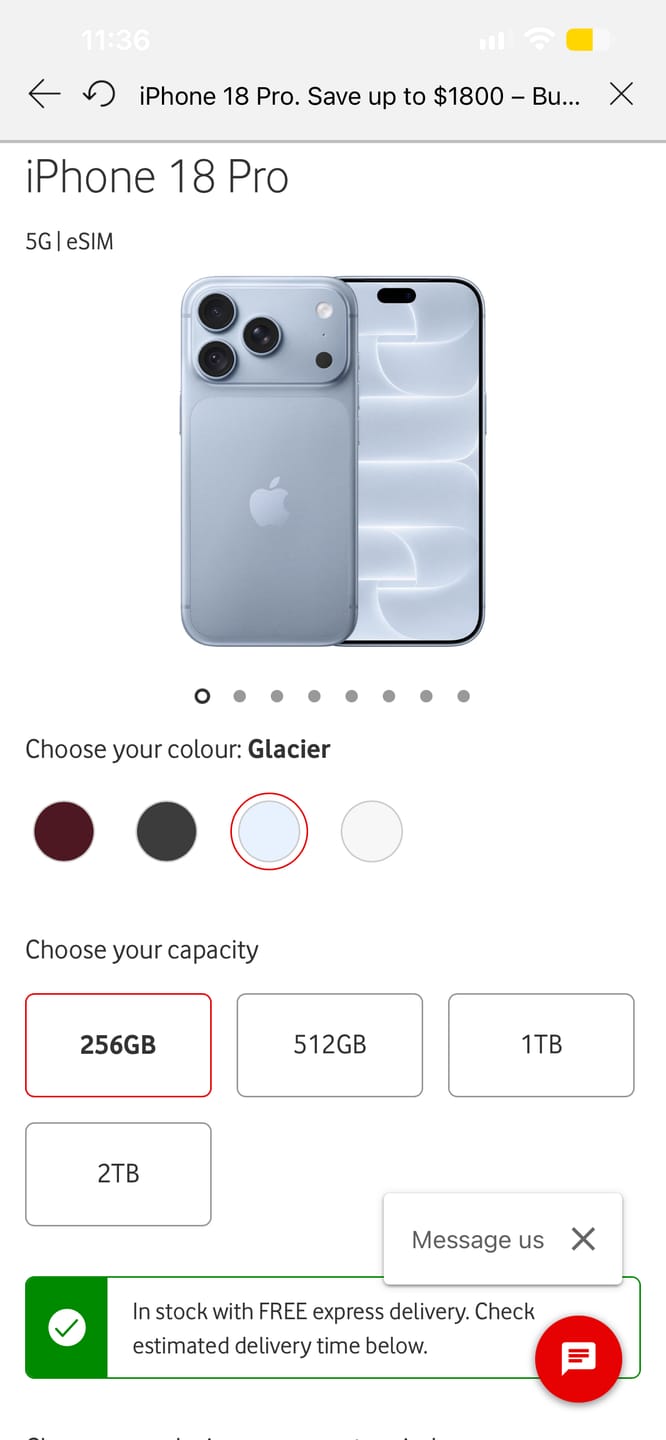 Customer photo review of Military Protection Clear MagSafe Case for iPhone 18 Pro Max