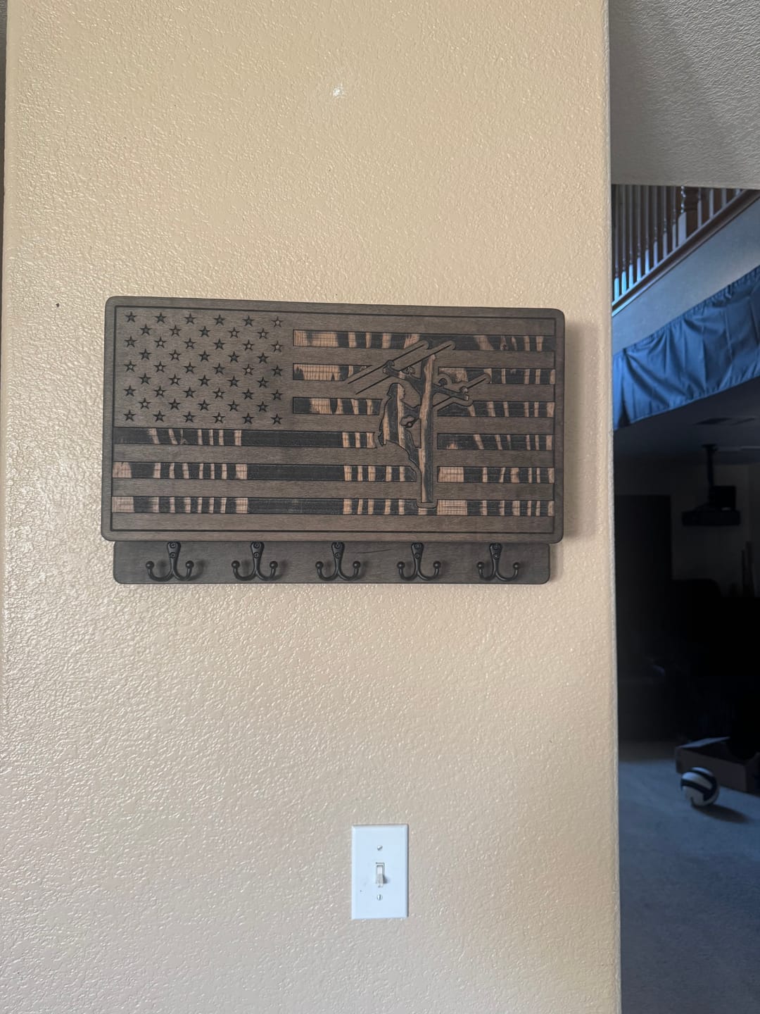 Customer photo review of PERSONALIZABLE LINEMAN