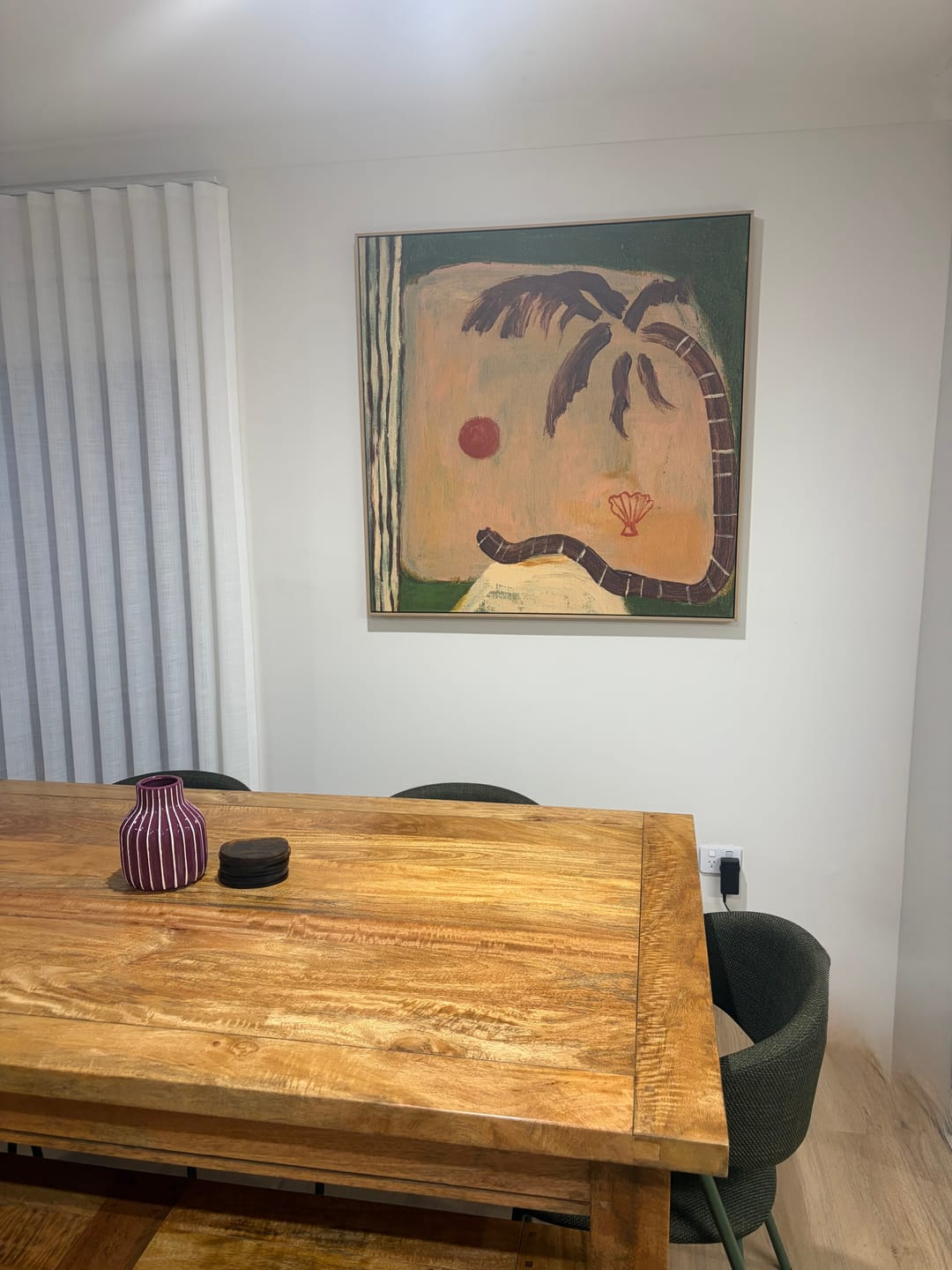 Customer photo review of Green Palm by Britney Turner | Framed Canvas Wall Art
