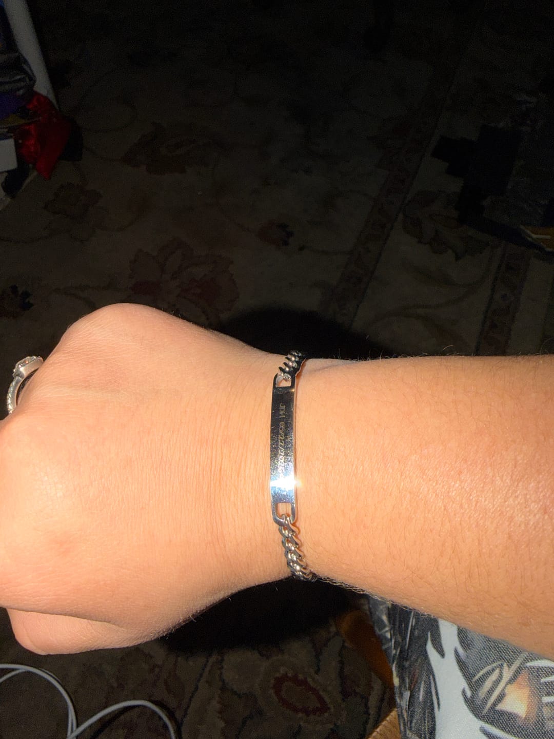 Customer photo review of Engraved Bracelet Set - W/ Eternal Rose Box