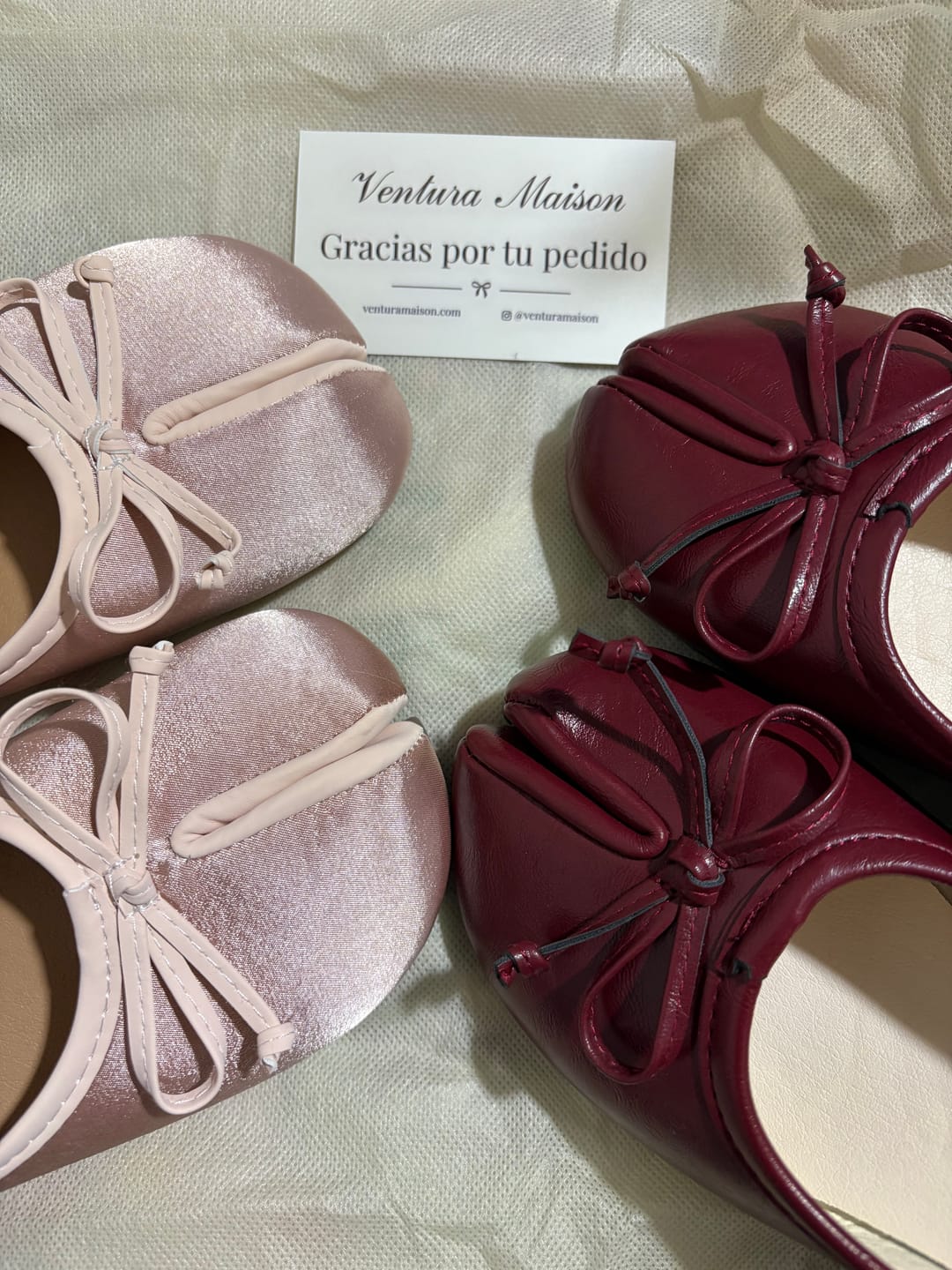 Customer photo review of Julieta - Tabis de satín